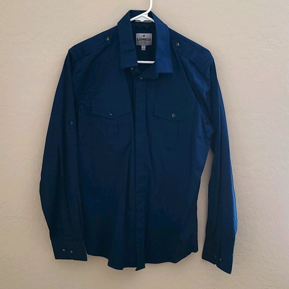 Men's Classic Solid Stretch Cotton 1Mx Dress Shirt